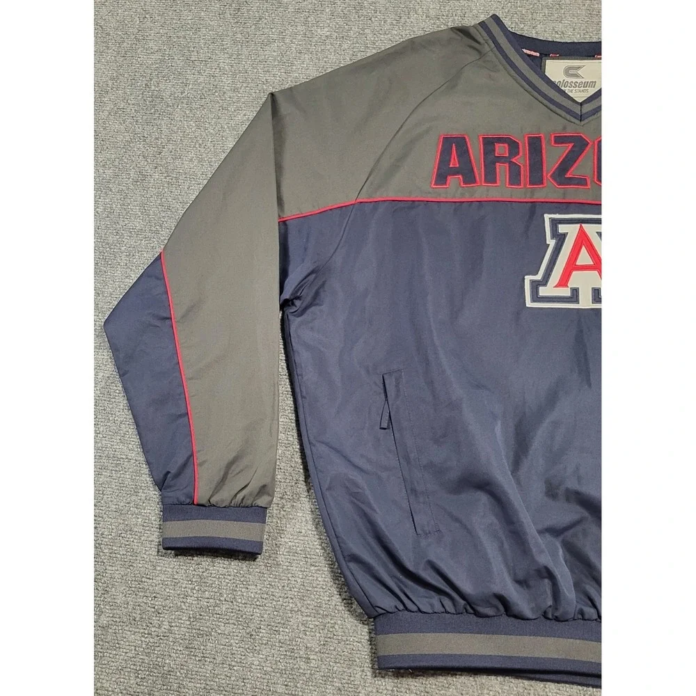 Arizona Wildcats Colosseum Athletics Windbreaker Pullover Jacket Men's Size XL